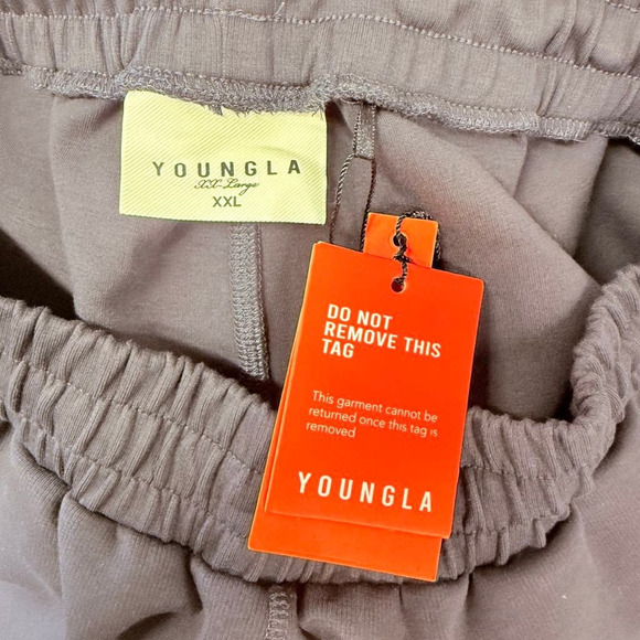 YoungLA Men’s Cozy Set Jogger Pants Black Men’s Size XXL NEW NWT - Picture 7 of 8